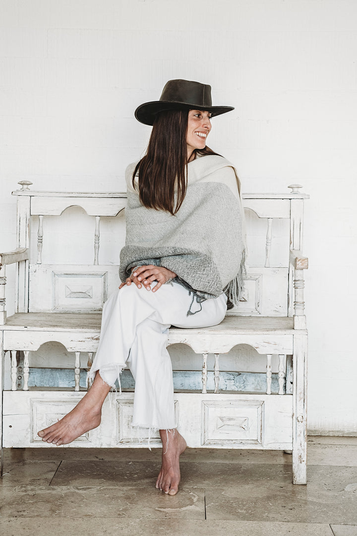Three-Tone Poncho