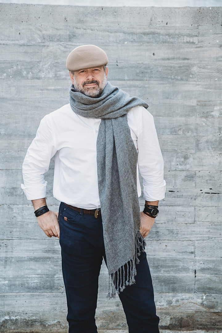 Plain Gray Poncho