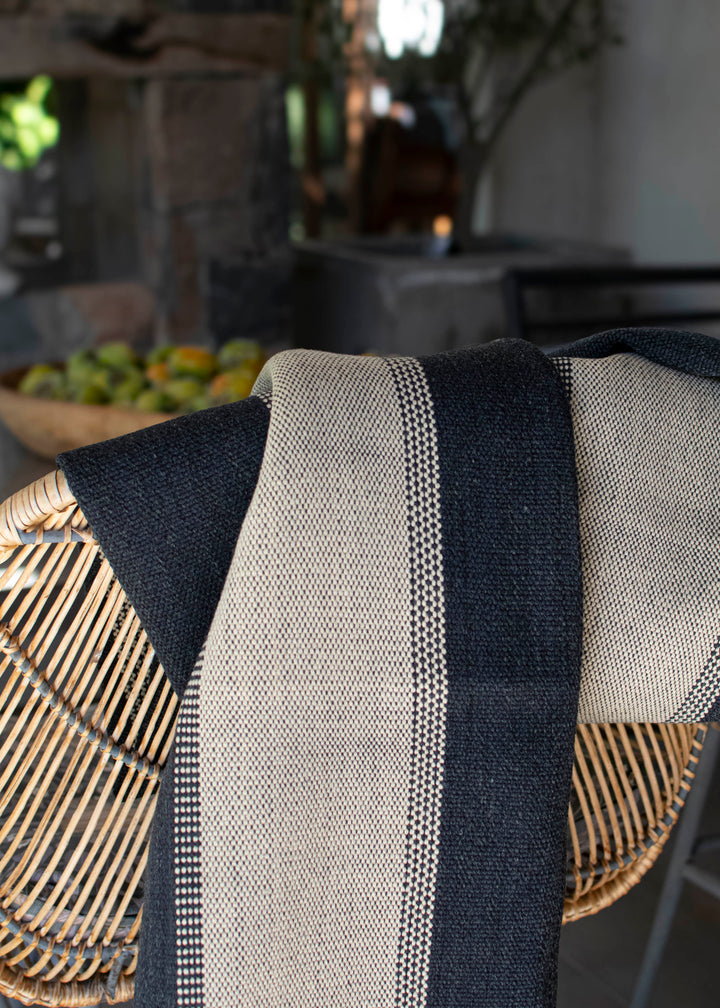 Two-tone gray poncho