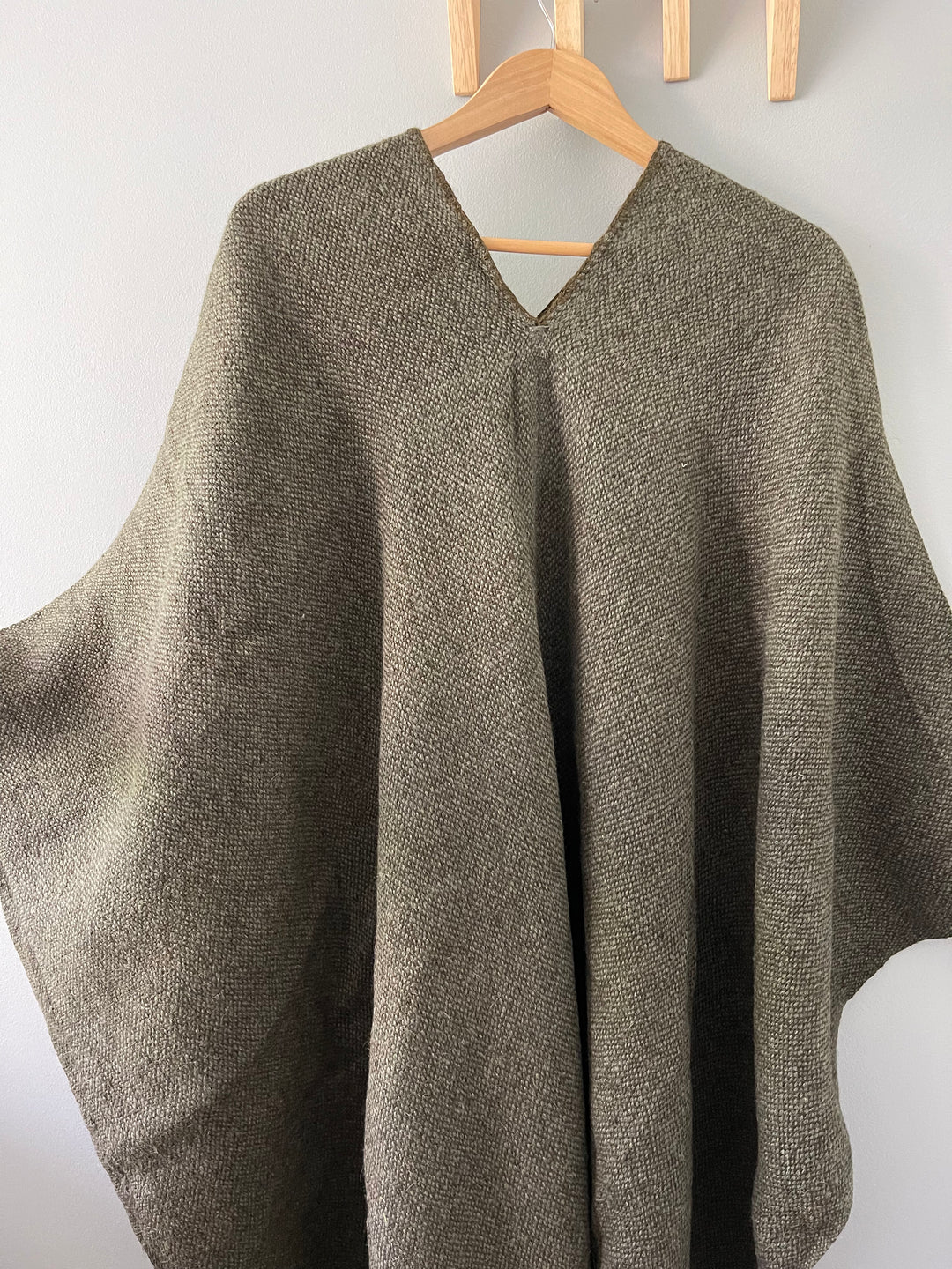 Plain Green Poncho
