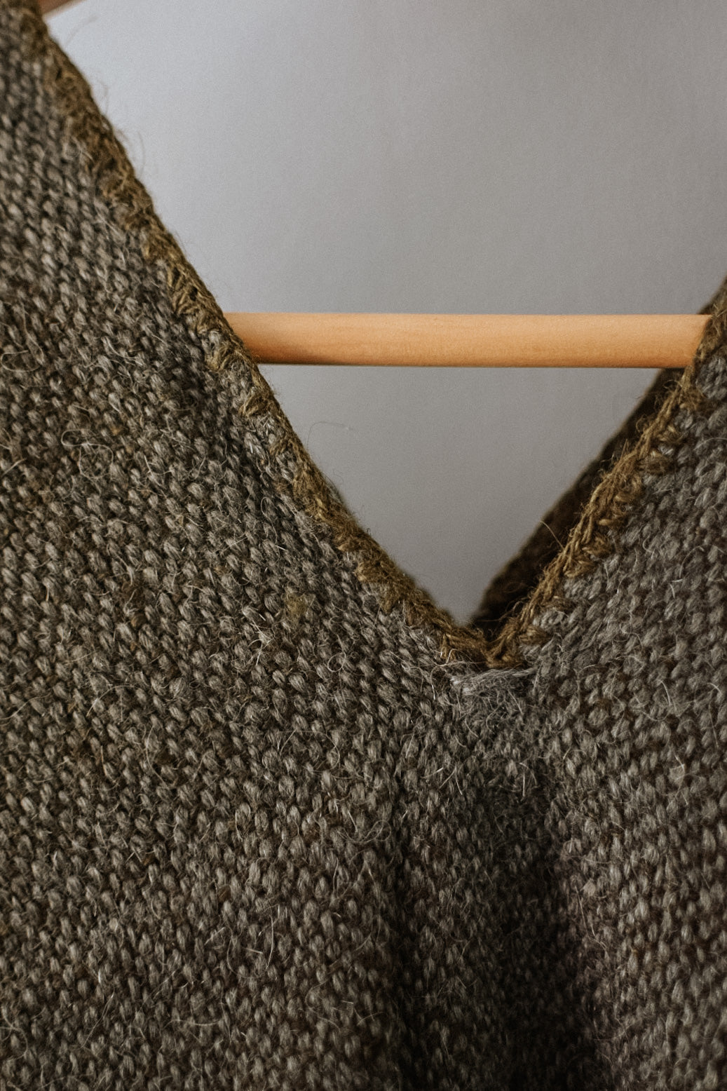 Plain Green Poncho