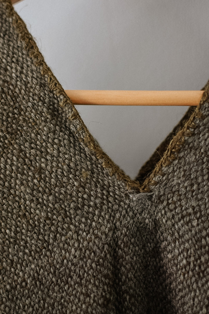 Plain Green Poncho