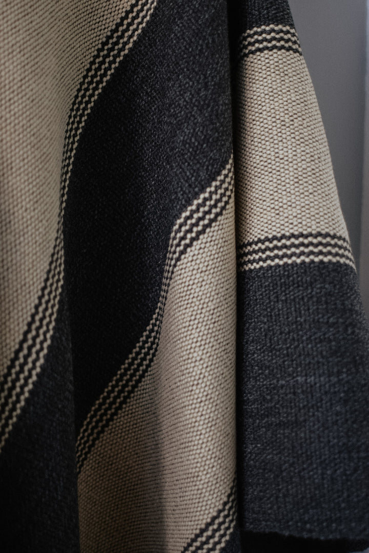 Two-tone gray poncho