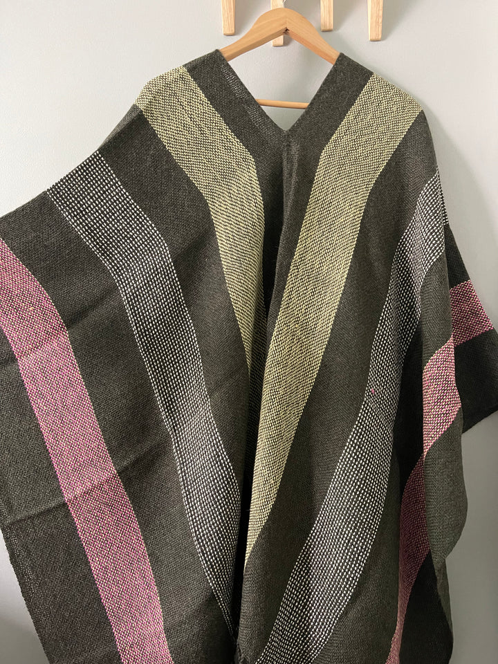 Graphite Stripe Poncho