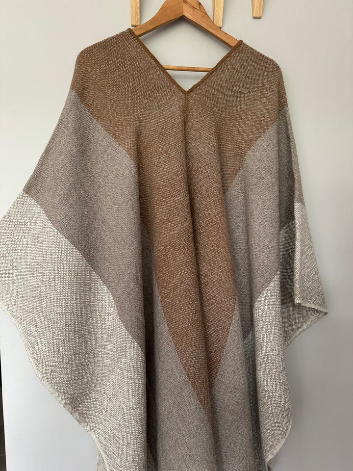 Three-Tone Poncho