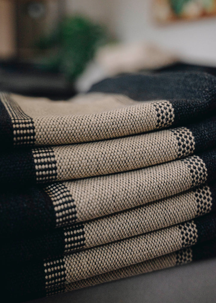 Two-tone gray poncho