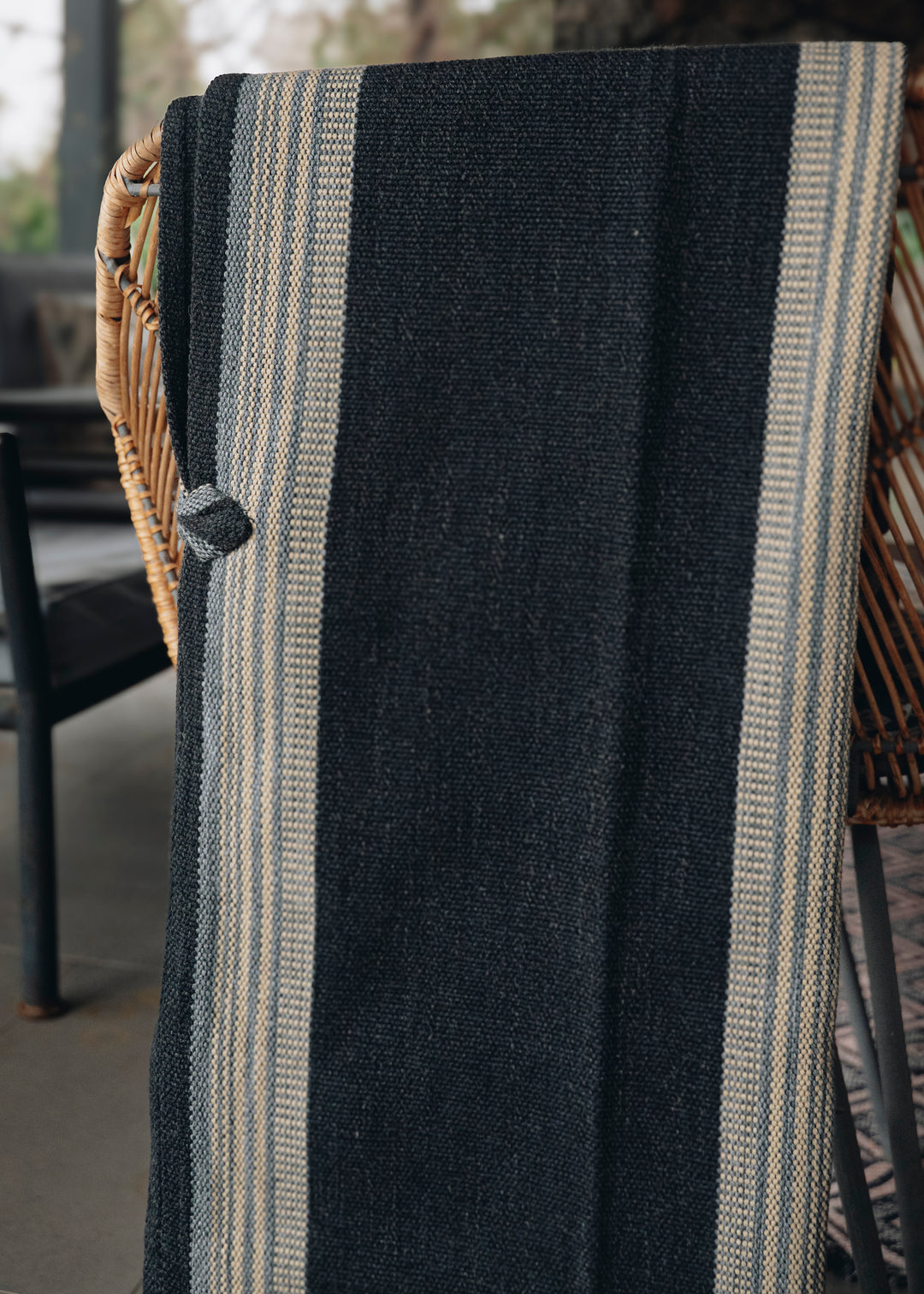 Three-Striped Graphite Blanket