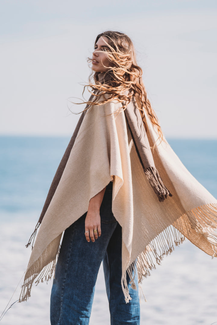 Beige Ruana