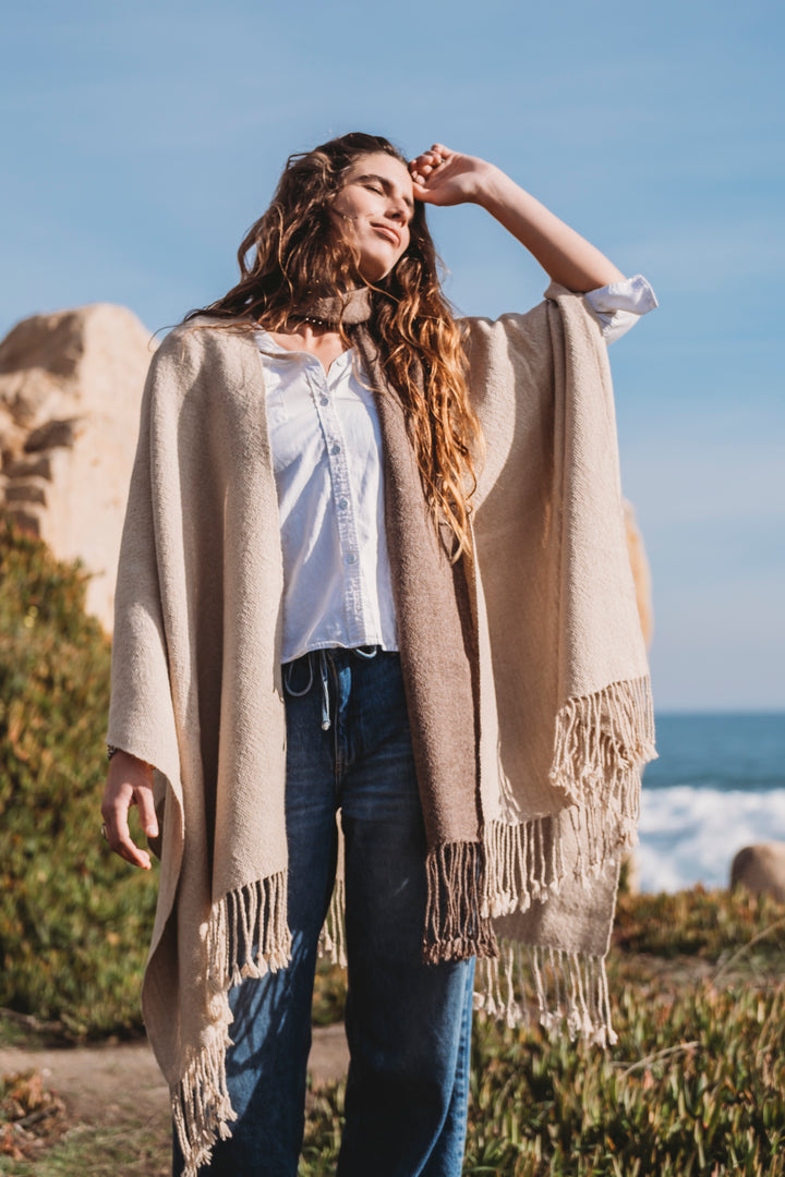 Beige Ruana