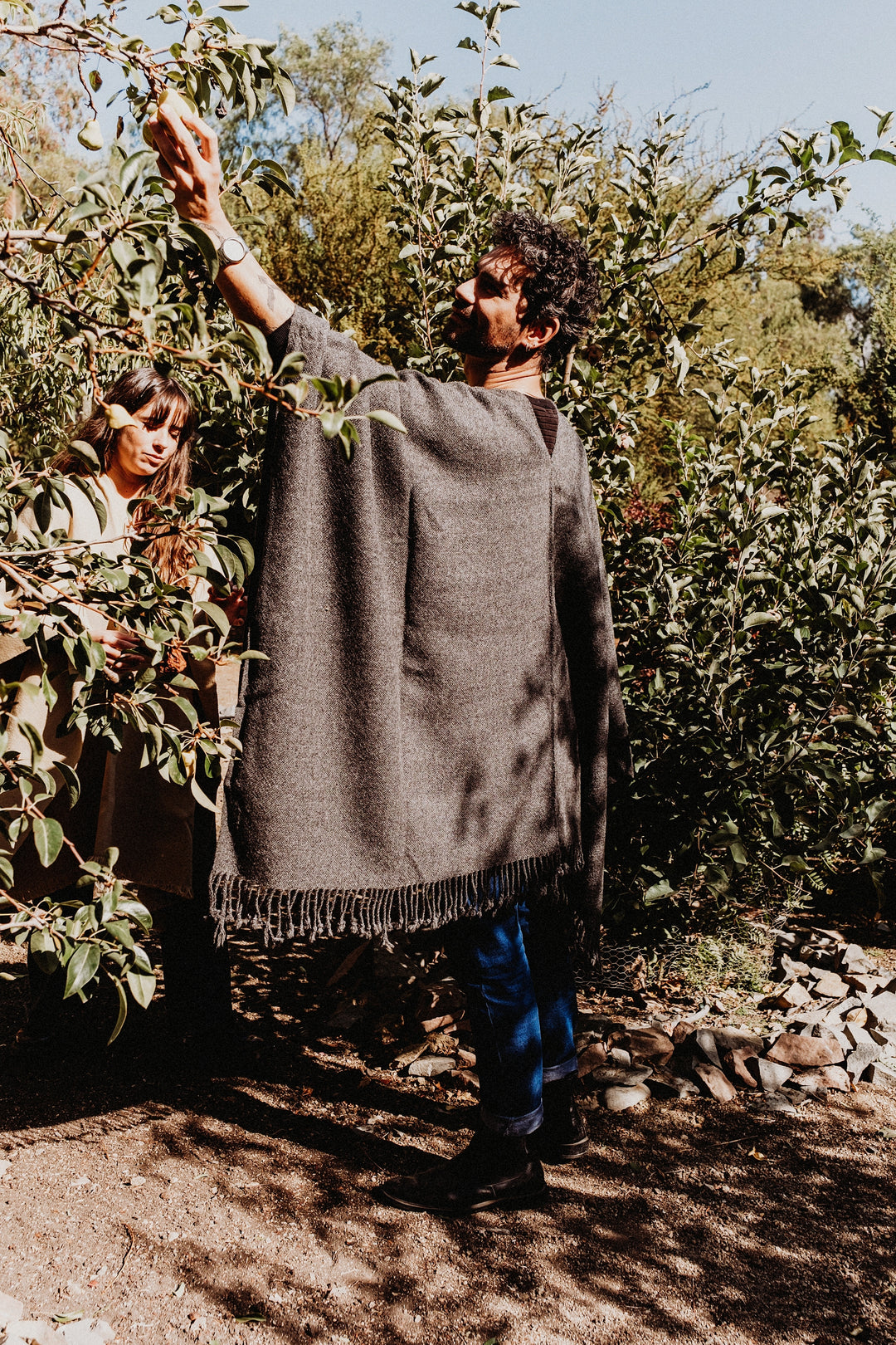 Plain Gray Poncho