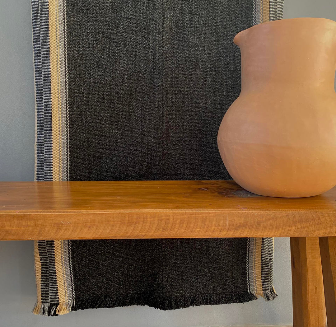Two-stripe graphite poncho