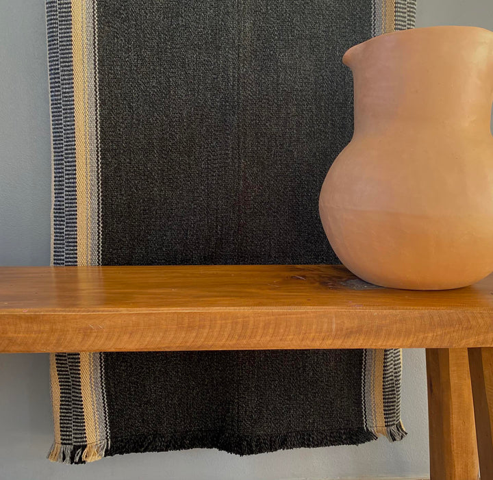 Two-stripe graphite poncho