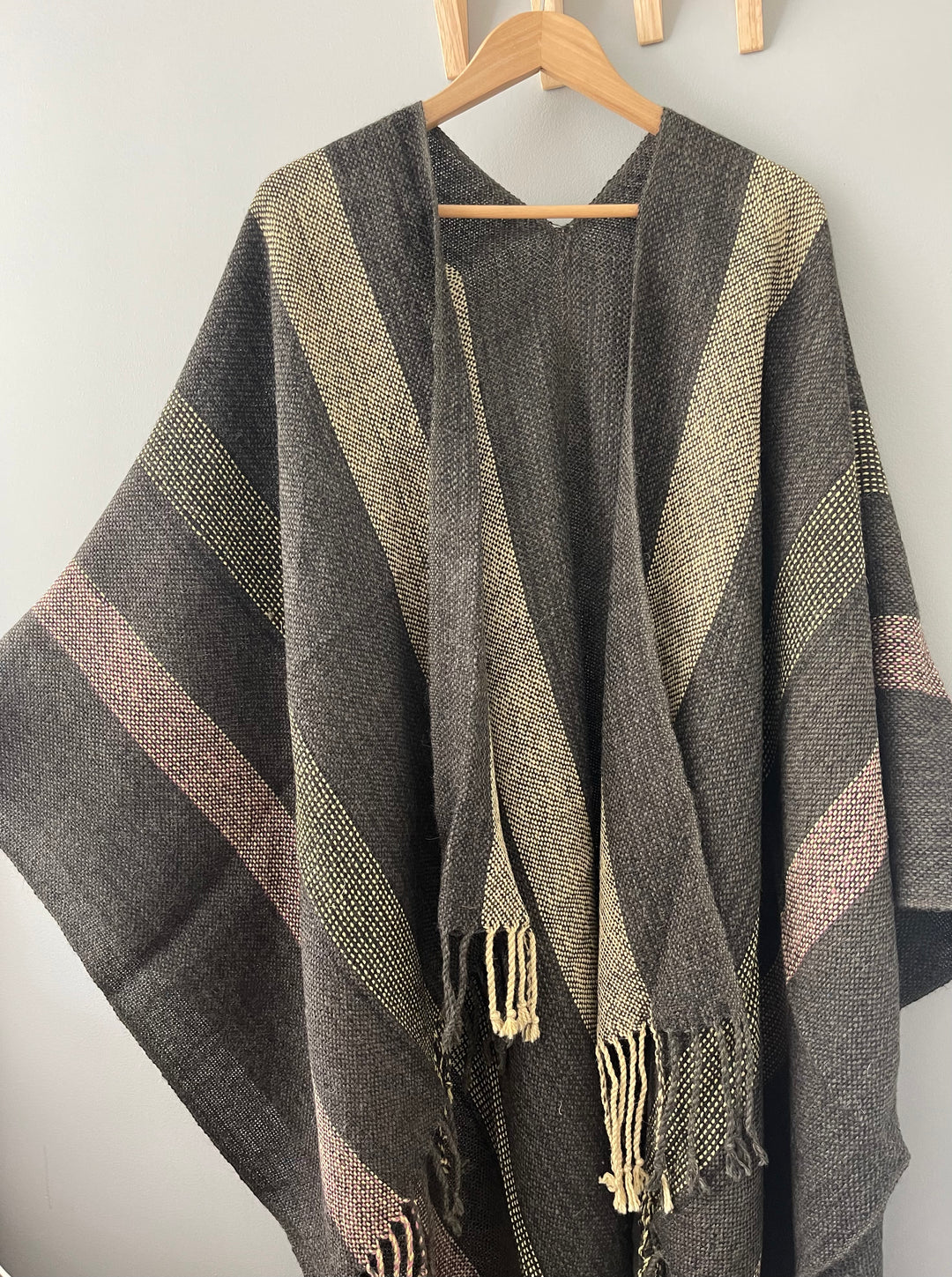 Graphite Stripe Ruana