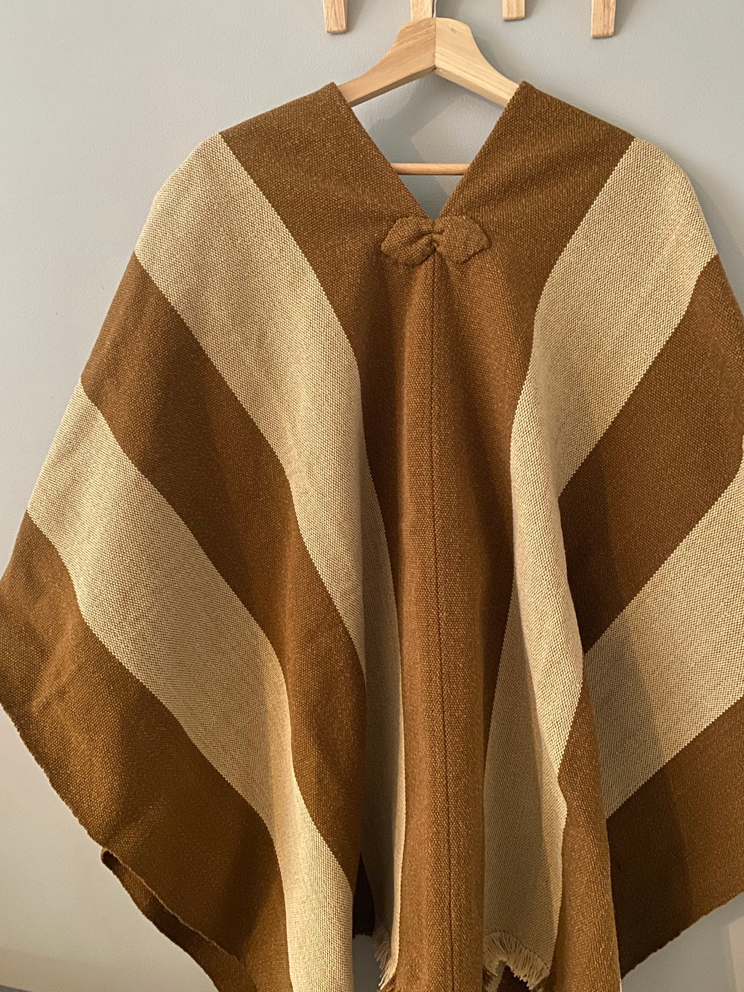 Manta Dos Tonos Camel y Beige