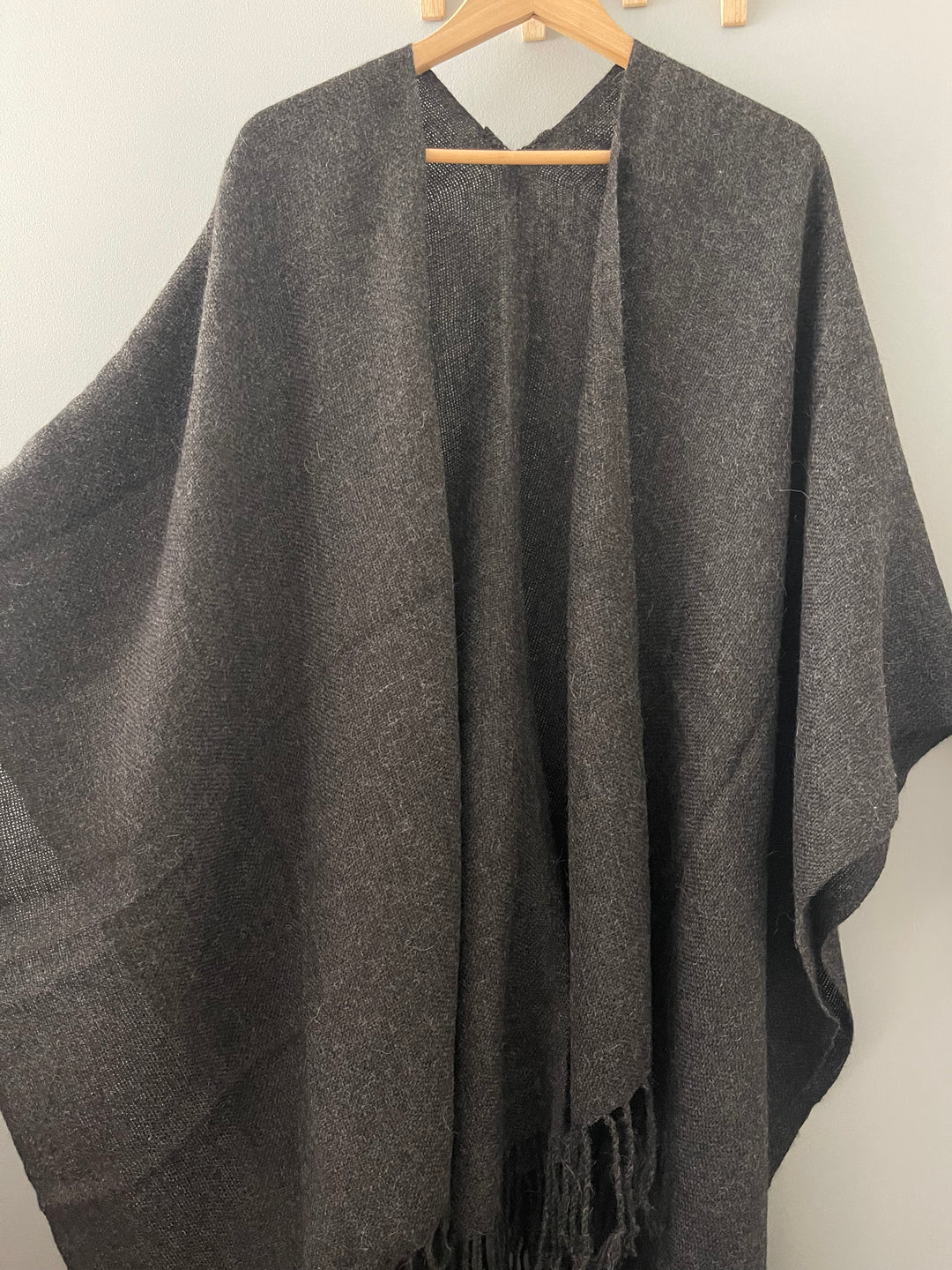 Gray Ruana