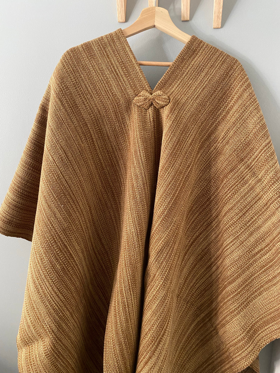 Plain Beige Poncho