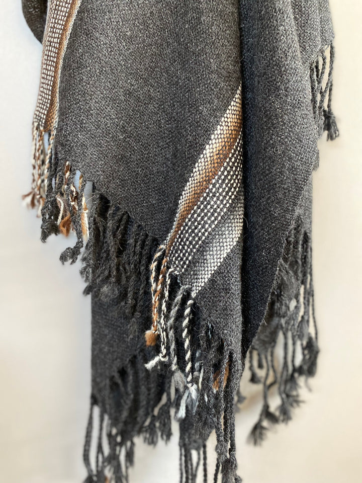 Graphite Stripe Poncho