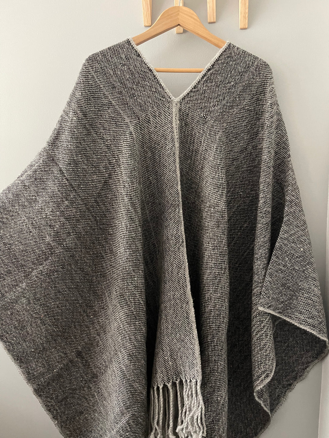 Plain Graphite Poncho