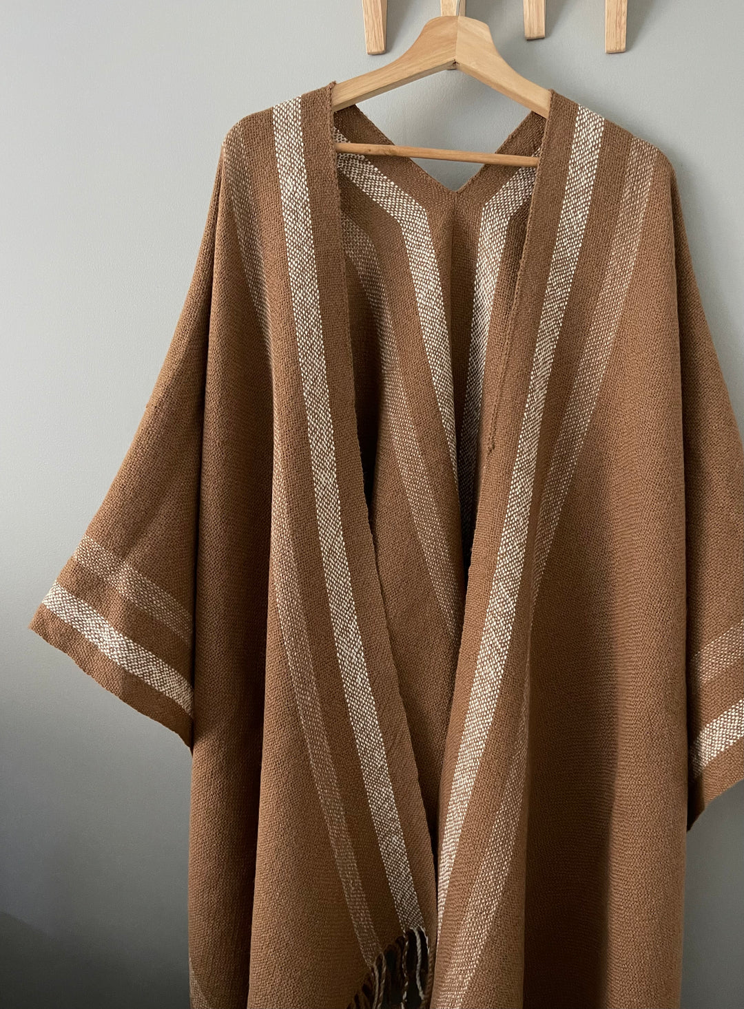 Camel Stripe Ruana
