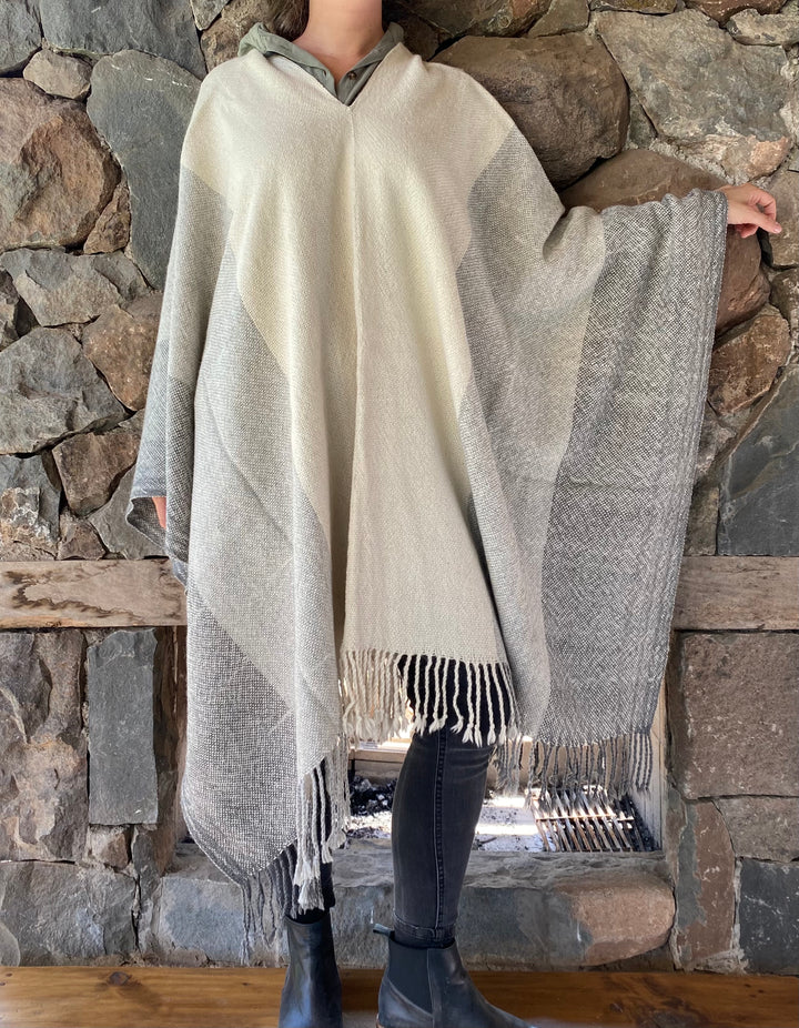 Three-Tone Poncho
