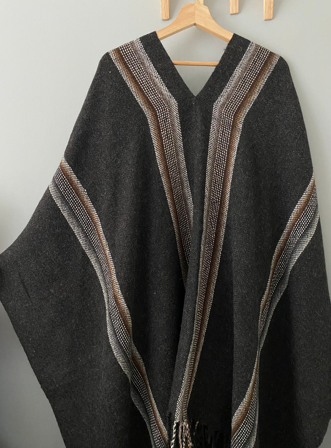 Graphite Stripe Poncho