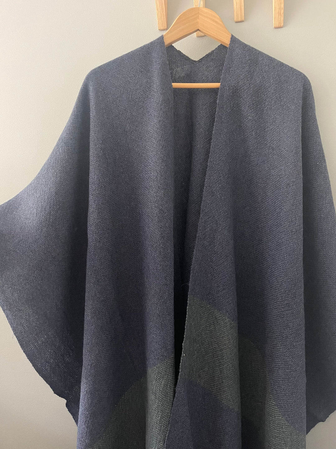 Blue Stripe Ruana