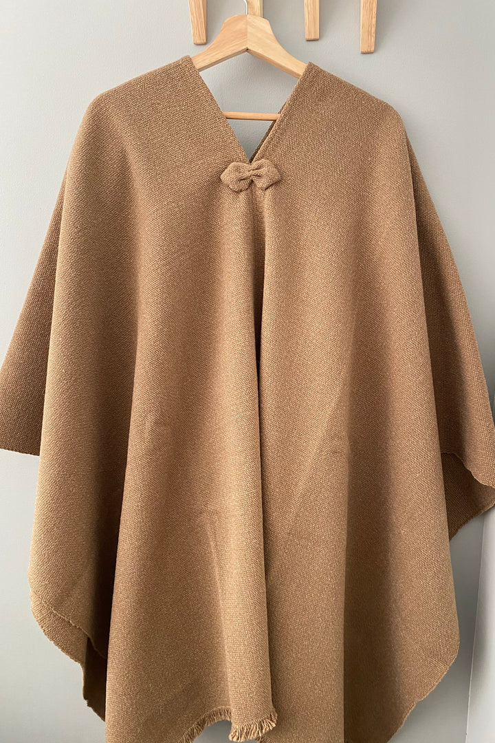 PLAIN LIGHT BROWN PONCHOS
