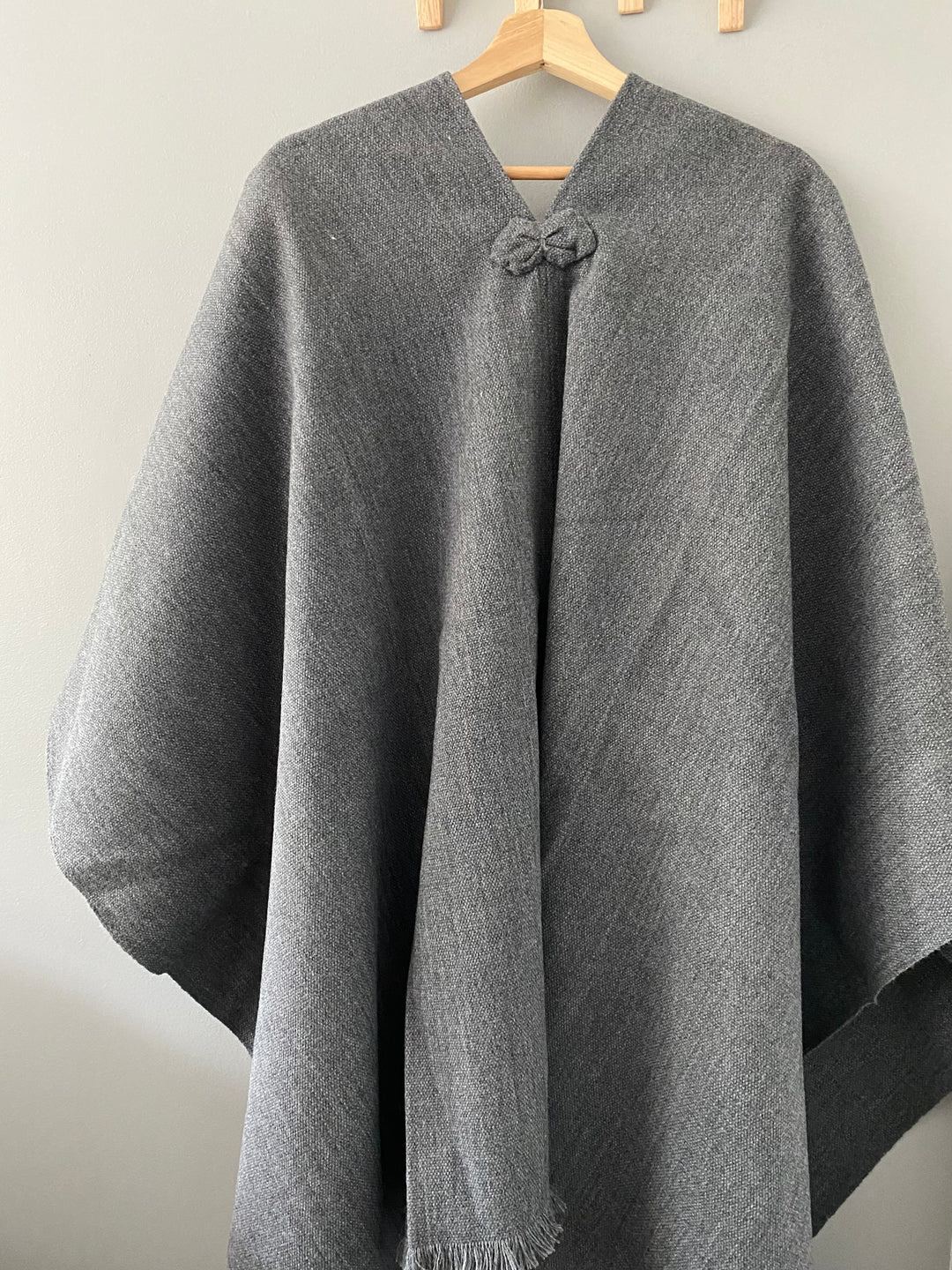 Plain Gray Poncho