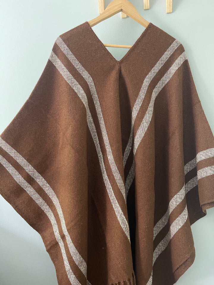 Chocolate Stripe Ponchos