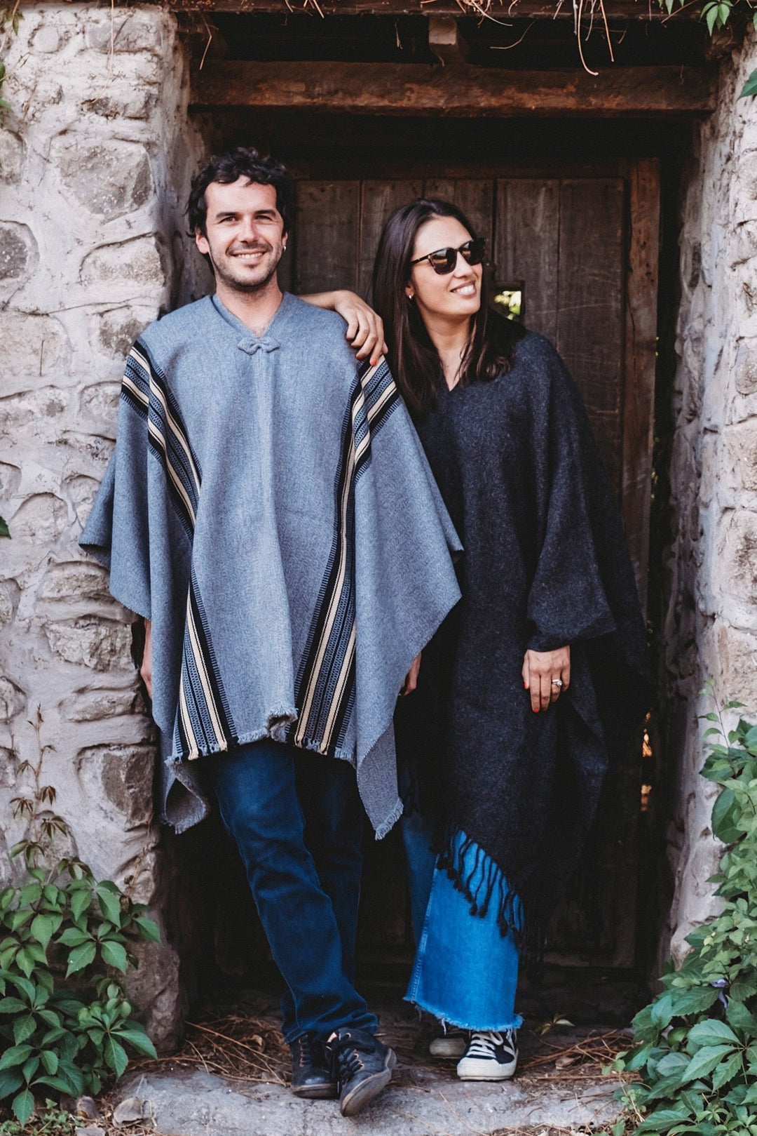 Plain Graphite Poncho