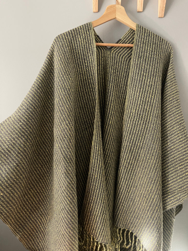 Ruana Verde Amarillo