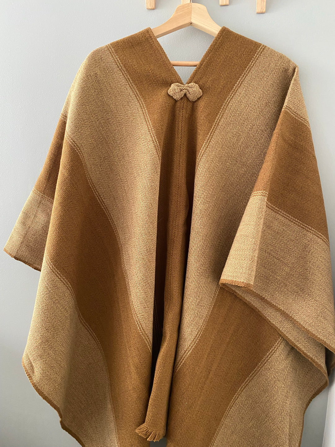 Manta Dos Tonos Camel y Beige