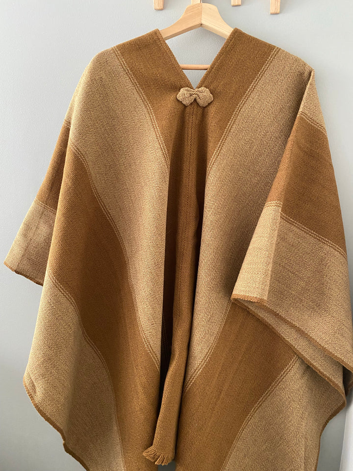 Manta Dos Tonos Camel y Beige