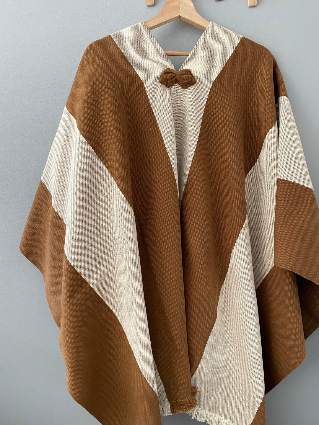 Manta Dos Tonos Camel y Beige