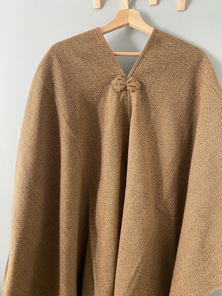 Plain Camel Ponchos