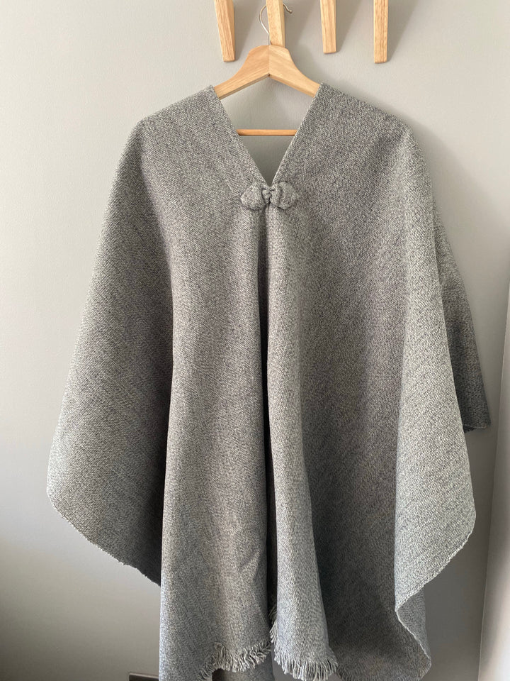 Plain Gray Poncho