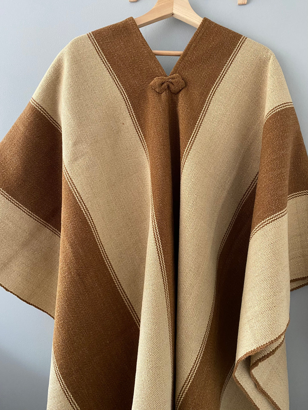 Manta Dos Tonos Camel y Beige