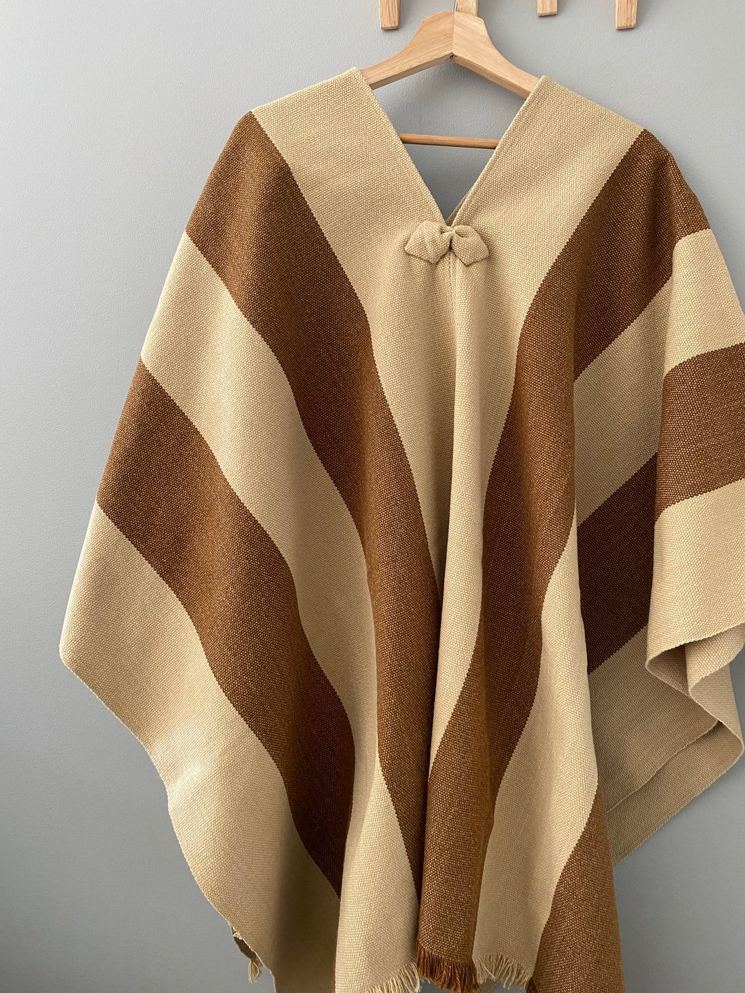 Manta Dos Tonos Camel y Beige