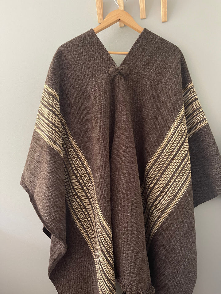 Chocolate Blanket Two Stripes
